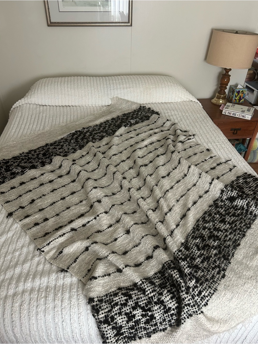 IKEA  FÖRNAMAL wool blend cozy THROW./blanket.